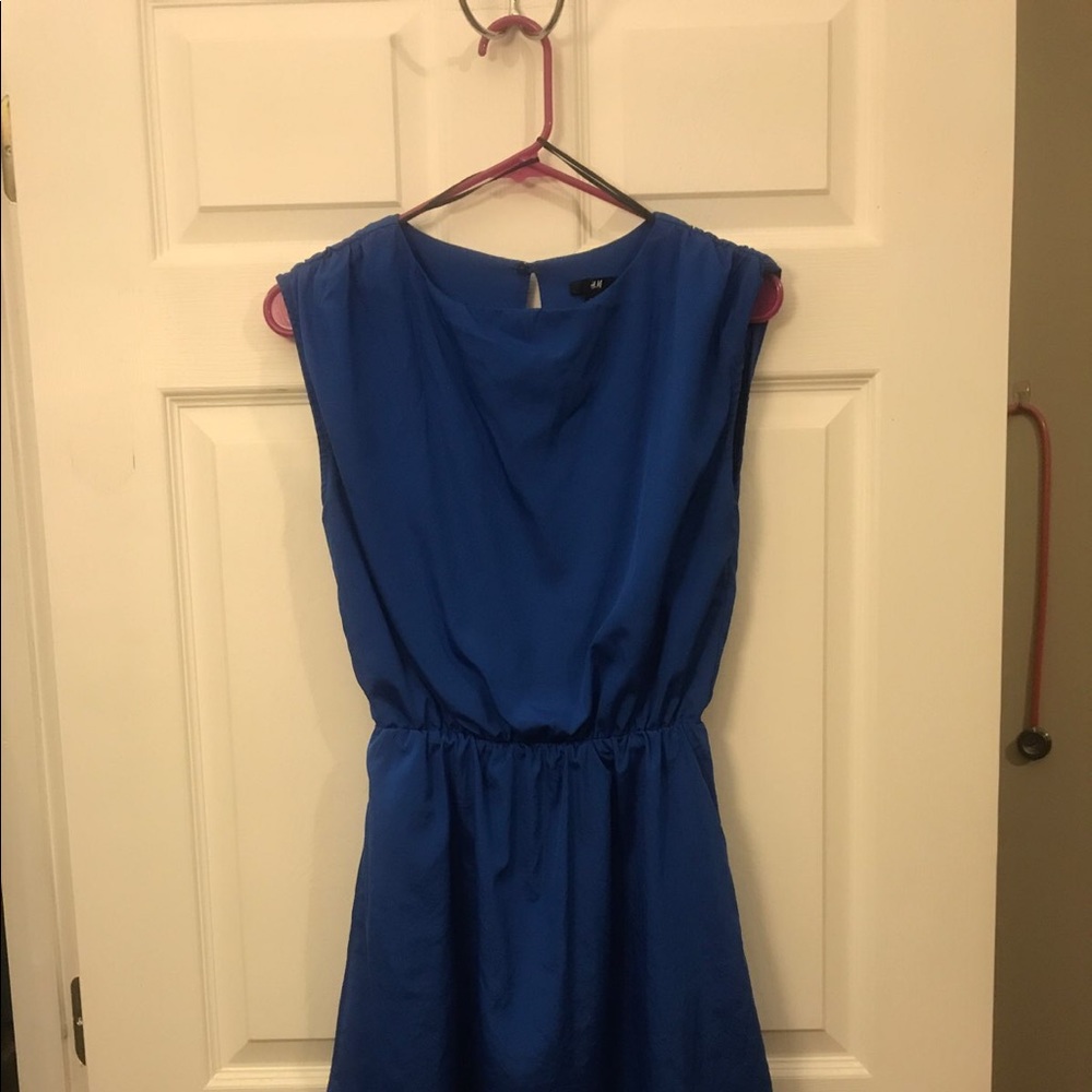 Royal Blue Tiered Dress